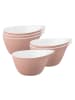 6er Set Müslischalen Life Fashion in Posh Rose 16 x 14 cm