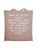 Mr. & Mrs. Panda Shopping Tasche Spruch Zweifel an sich selbst m... in Braun Pastell