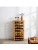 relaxdays Weinregal in Natur - (B)47 x (H)94 x (T)26 cm