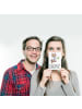 Mr. & Mrs. Panda Postkarte Ausbilder Herz mit Spruch in Weiß