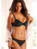 PETITE FLEUR Push-up-BH in schwarz+creme+beere