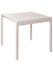 Beliani Esstisch BARTICA in Beige - (W) 84 x (H) 77 x (L) 81 cm