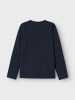 name it 2er-Set Longsleve Jersey Langarmshirt Design Gelprint in Blau