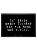 Mr. & Mrs. Panda Schmutzmatte Ich liebe meine Tochter... mit Spruch in Schwarz