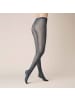 Kunert Feinstrumpfhose Graphic Zigzack Fashion in dark denim