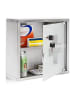 relaxdays Medizinschrank in Silber - (B)30 x (H)30 x (T)12 cm