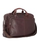 Bugatti Woven Aktentasche Leder 48 cm dunkelbraun