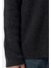 CASH-MERE.CH Grobgestrickter Wolle Rundhals Pullover in Dunkel Anthrazit