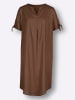 Sieh an! Tunikakleid in braun