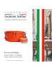Florence Leder Gürteltasche Florence Tasche orange, mehrfarbig ca. 25cm