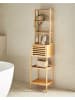 Beliani Badezimmerregal LEHI in Braun - (W) 36 x (H) 160 x (L) 30 cm