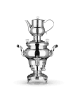 BEEM Samowar Odessa+ 3l 1800W Edelstahl mit Dispenser + GB-Adapter Silber
