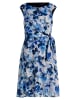 Vera Mont Cocktailkleid mit Bindegürtel in Dunkelblau/Blau