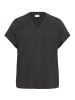 KAFFE curve Kurzarm-Bluse KCmille Loose fit in Black Oyster