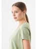 Organication T-Shirt "TUBA" in Salbeigrün