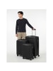 Franky London 4 Rollen Kofferset 3-teilig mit Dehnfalte black