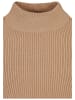 Urban Classics Urban Classics Damen Ladies Rib Knit Turtelneck Sweater in unionbeige
