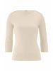 Hessnatur Hessnatur Boatneck Longsleeve Slim aus Bio-Baumwolle in naturweiss