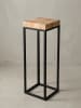 KADIMA DESIGN Beistelltisch | Akazie/Metall, 30x97x30cm, Industrial