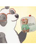 Mr. & Mrs. Panda Bierdeckel Chefin Leidenschaft Design mit Spruch in Weiß
