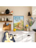 Mr. & Mrs. Panda Bild Hase Pommes Design mit Spruch in Weiß