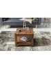 FineBuy Couchtisch in Braun / Sheesham / 60x60x45