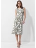 Alba Moda Kleid in ecru / oliv