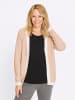 Sieh an! Strickjacke in beige-ecru-gemustert