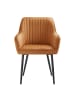 SONGMICS Esszimmerstuhl Tyra in Braun-Schwarz - (B)62.5 x (H)85 x (T)60 cm