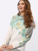 WITT WEIDEN Pullover in ecru-salbei-bedruckt
