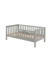 58 aufm Kessel JUNIORBETT Karie 148x60x76 aus Massivholz in Grau