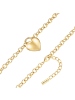 Yokoamii Kette Herz aus Messing in gelbgold