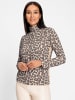 Heine Langarmshirt in elfenbein-dunkeltaupe-bedruckt