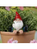 MARELIDA Blumentopfhänger Gartenzwerg Gartenfigur als Topfhänger H: 11,5cm in bunt