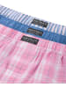 normani 3 Stück Herren Web Boxershorts in Blau/Pink
