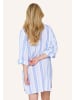 Linga Dore Kleid Pyjama in Blaue Streifen