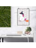 Mr. & Mrs. Panda Bild Einhorn Hexe ohne Spruch in Grau Pastell