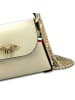 Florence Umhängetasche Leder beige, tan ca. 19cm