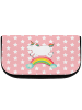 Mr. & Mrs. Panda Kulturtasche Einhorn Regenbogen ohne Spruch in Rot Pastell