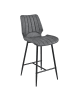 en.casa 4er-Set Barhocker Östersund in Grau (H)102.5cm (B)46.5cm (T)51cm