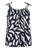 Kaffe Jerseytop KAkatrine Loose fit in Midnight/Chalk Graphic Print