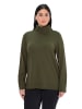 Ulla Popken Pullover in dunkel khaki