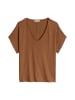 Marc O'Polo T-Shirt loose in Burnt Brown