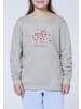 Polo Sylt Sweatshirt im floralem Logo-Design in Grau
