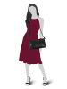 SPIKES & SPARROW Handtasche echt Leder in schwarz