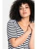 sheego Streifenshirt in schwarz-weiß