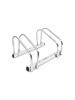relaxdays 3x Fahrradständer in Silber - (B)40 x (H)26 x (T)32 cm