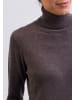 CASH-MERE.CH Rollkragen Pullover in Taupe Melange