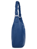 Samantha Look Handtasche echt Leder in blau