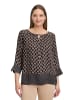 Betty Barclay Schlupfbluse mit Print in Schwarz/Beige